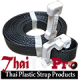 Plastic strap with buckle